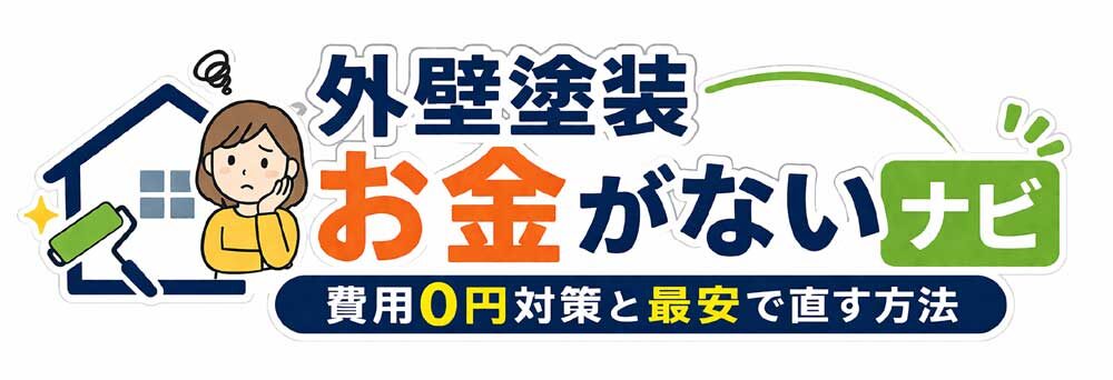 外壁塗装お金がないナビ｜費用0円対策と最安で直す方法